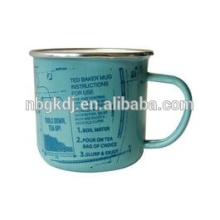 bule decals enamel coating water cup & metel enamel muggs